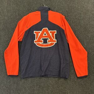 Auburn Tigers Jacket Men's Large Navy Orange Football War Eagle Under Armour